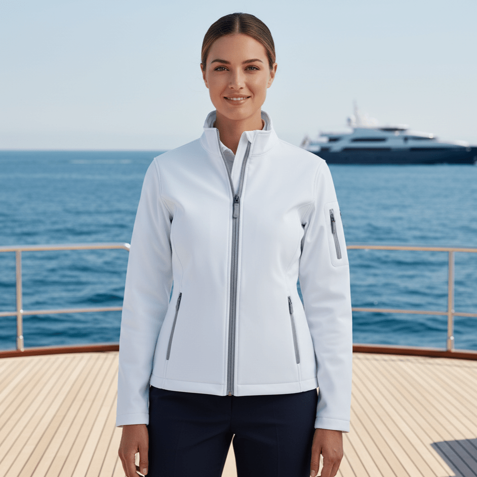 Ladies Long Sleeve Softshell Jacket KARIBAN - Marina Yacht Wear