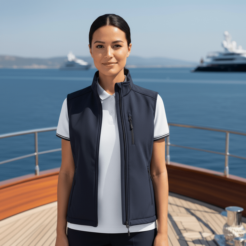 Ladies No Sleeve Softshell Jacket Kariban - Marina Yacht Wear