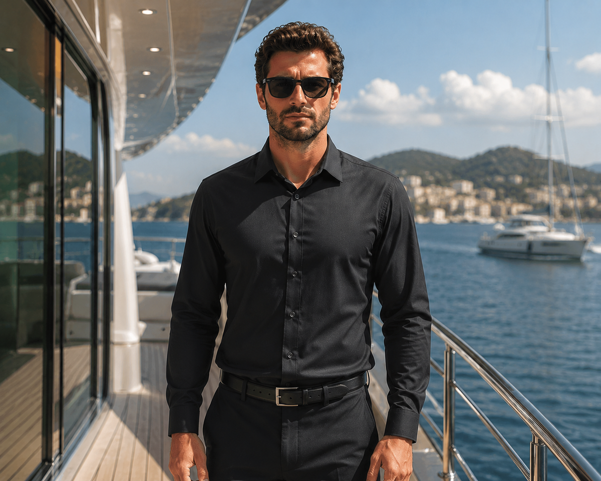 Breathable Men’s Long Sleeve Dress Shirt