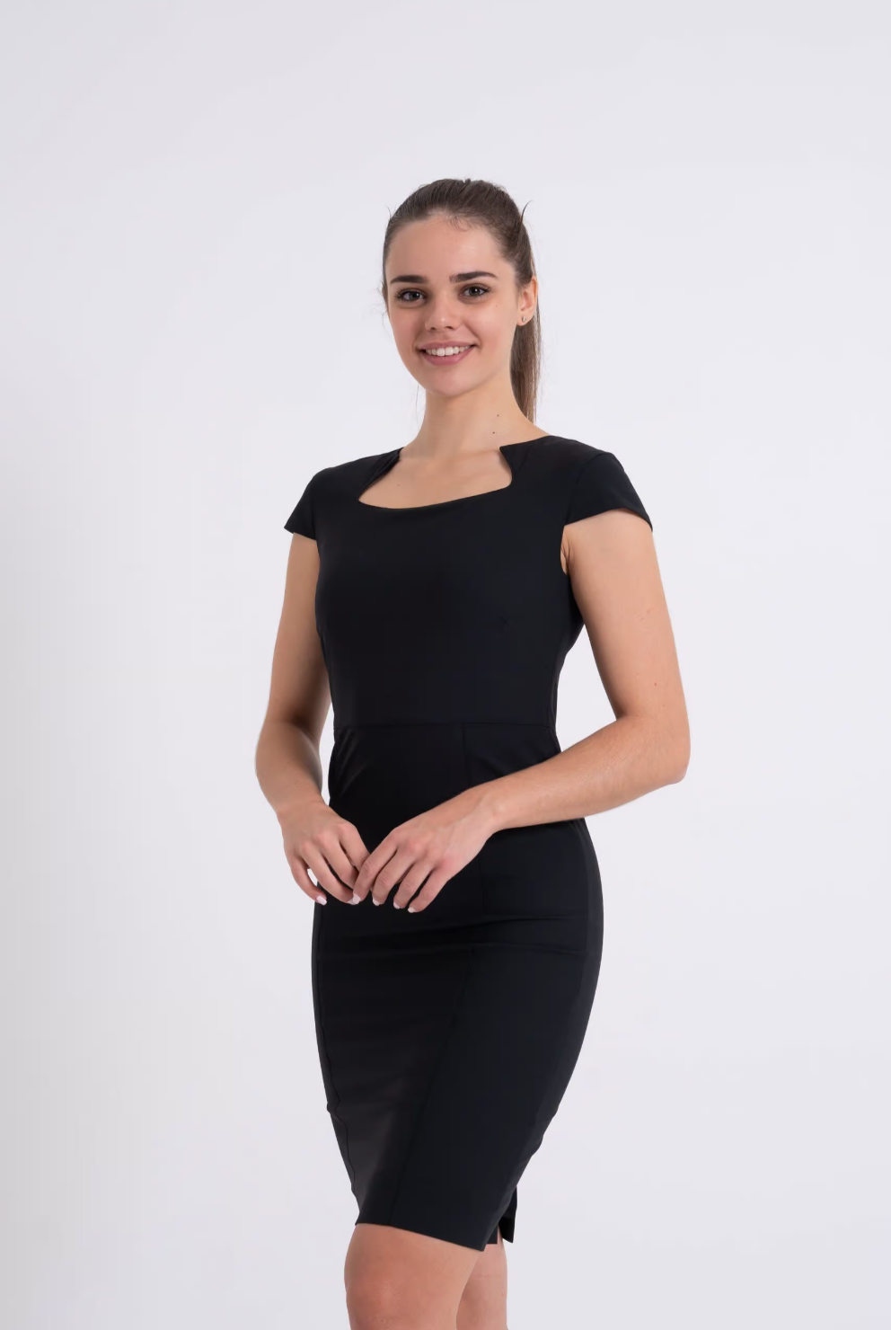 ladies cap sleeve dresses Marina Yacht Wear