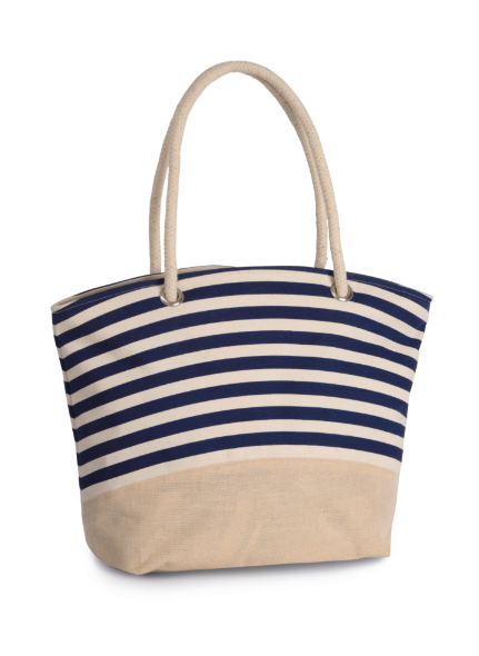 Jute canvas sailor-style bag