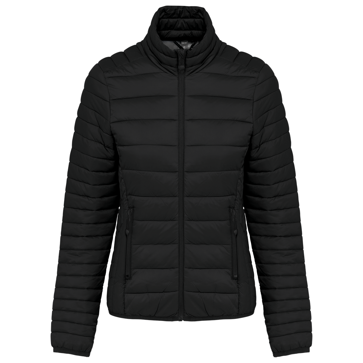 Ladies Long Sleeve Puffer Vest Black
