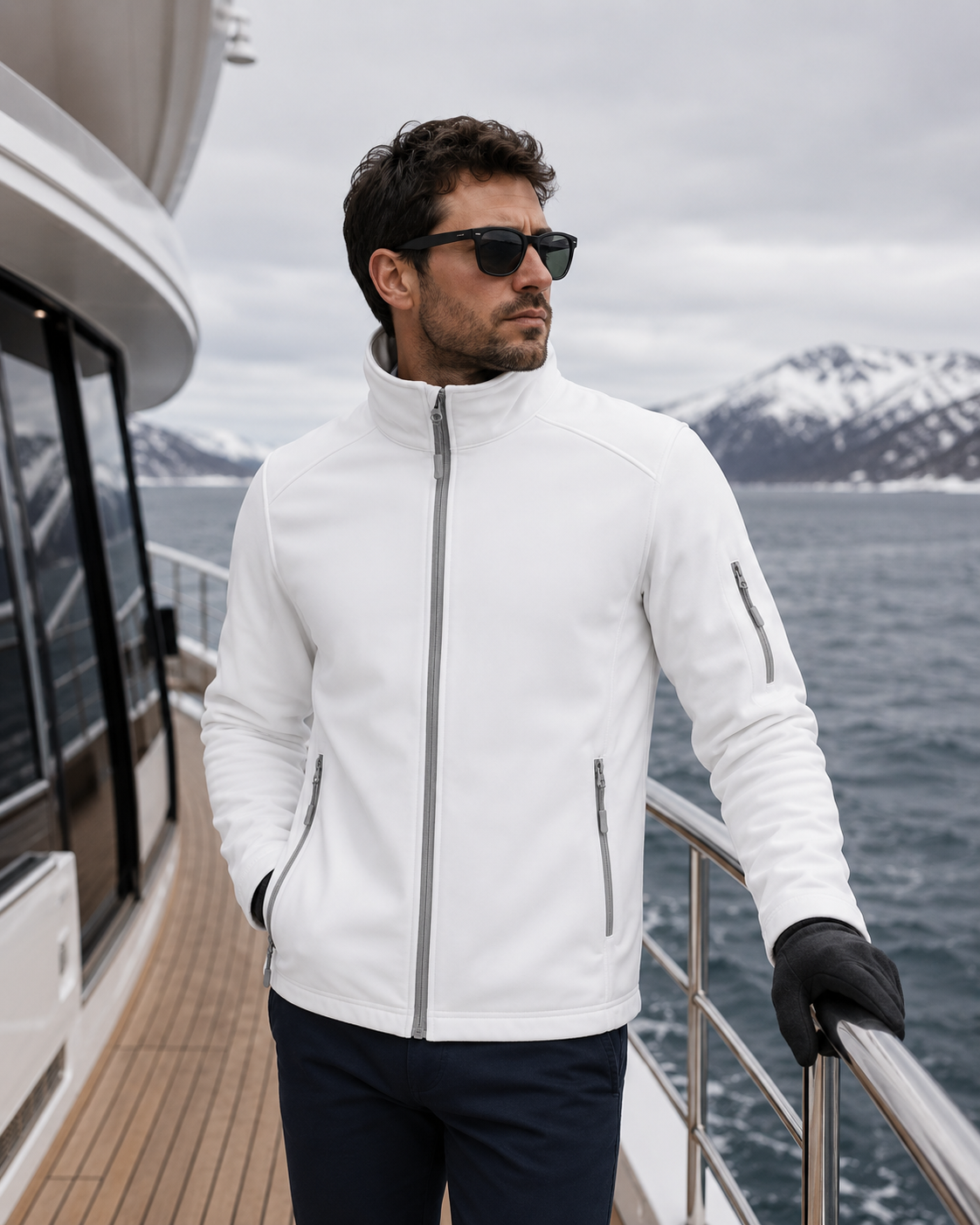 Men's Long Sleeve Softshell Jacket KARIBAN