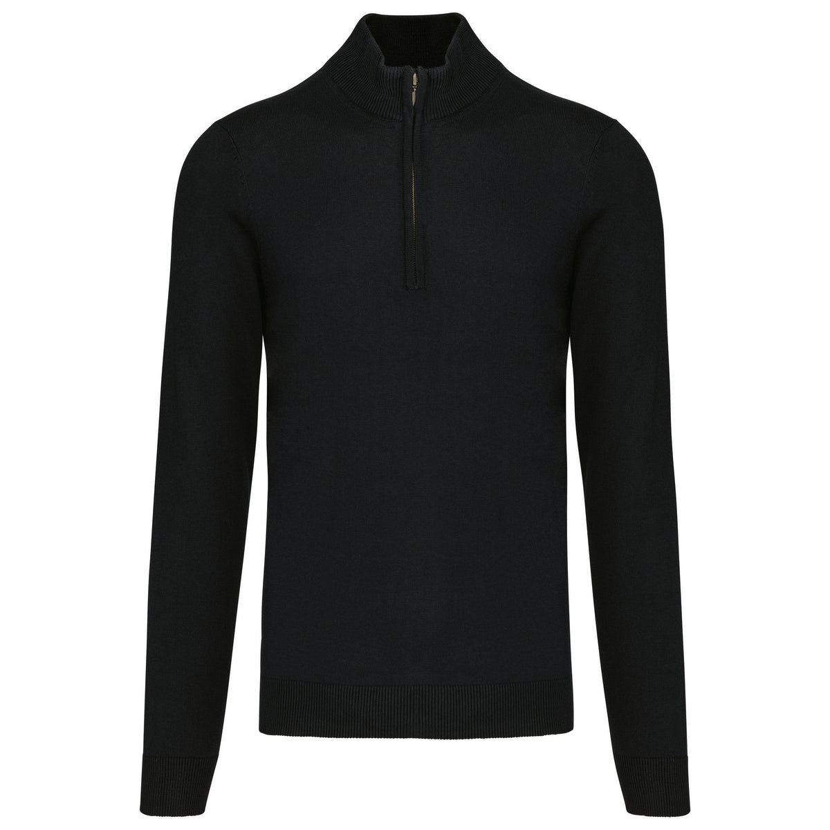 Men’s ¼ Zipped Cardigan Black