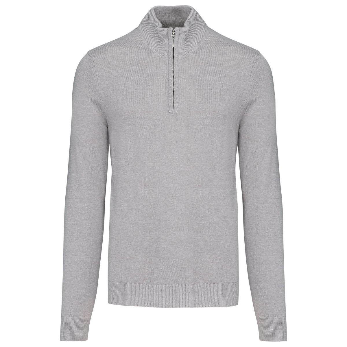 Men’s ¼ Zipped Cardigan Light Grey