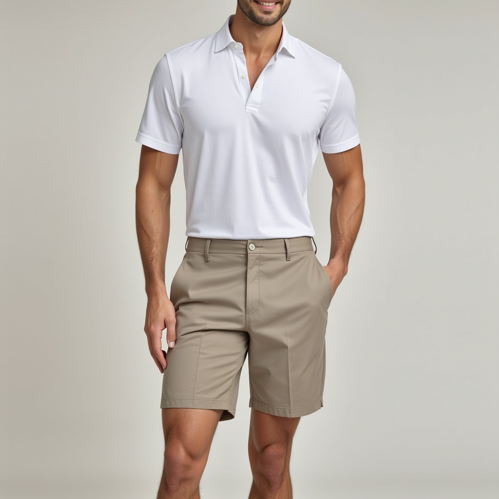 Men's Elegance Bermuda Beige