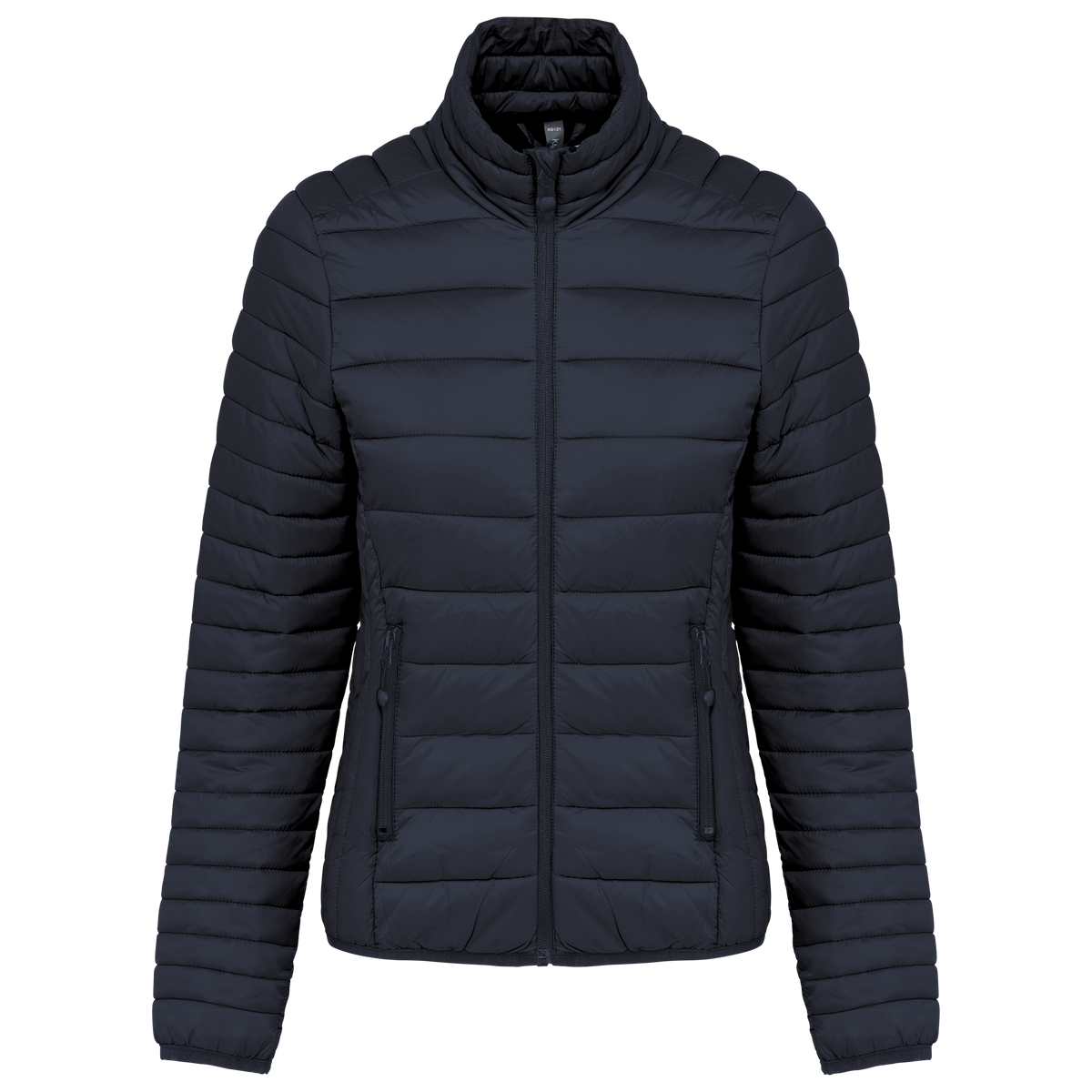 Ladies Long Sleeve Puffer Vest Navy