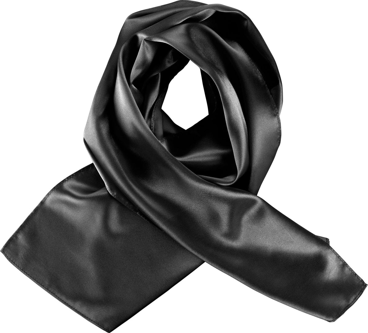 Satin Scarf Black - Marina Yacht Wear