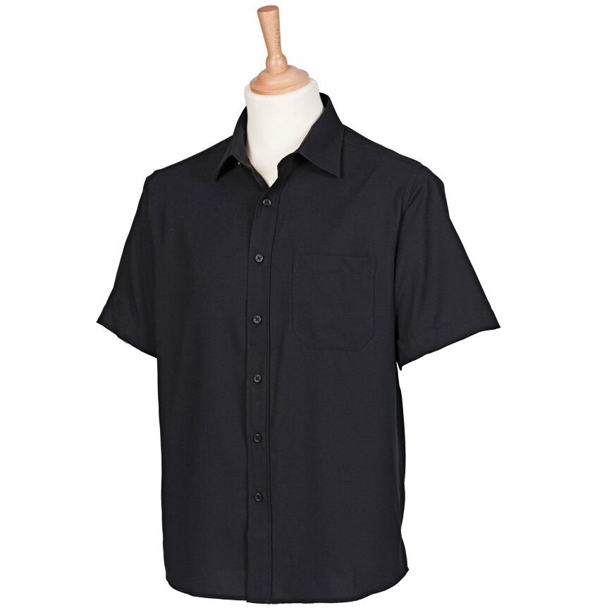 Breathable Men's Short Sleeve Dress Shirt