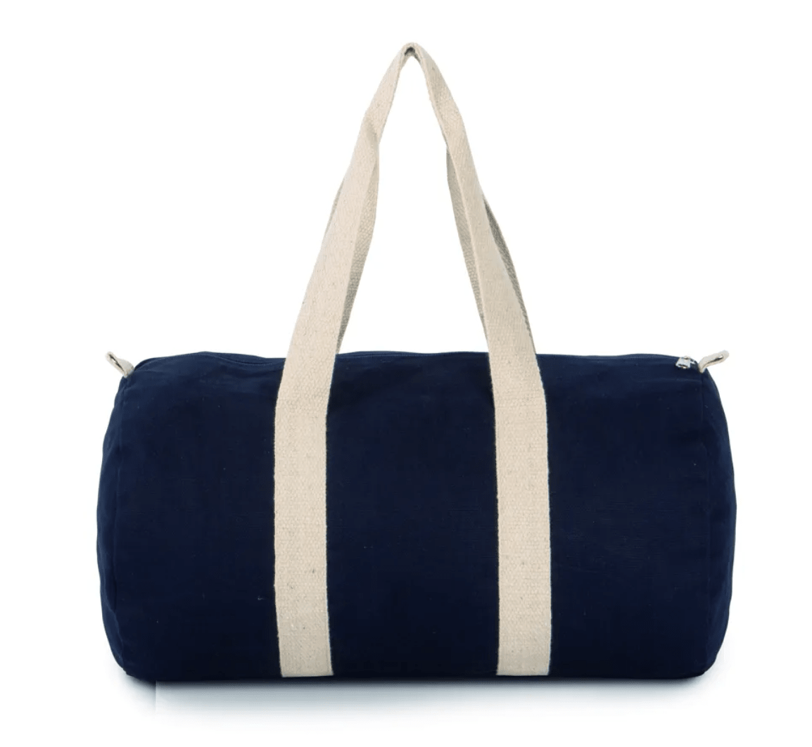Cotton Canvas Barrel Duffel Bag - Marina Yacht Wear
