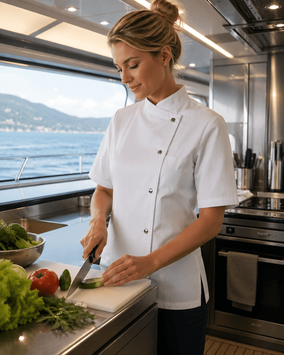 Ladies Chef Jacket Greta - Marina Yacht Wear