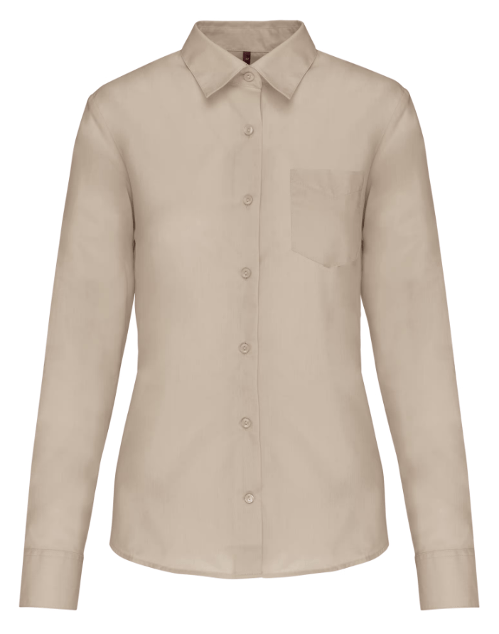 Ladies Long Sleeve Stretch Dress Shirt - Marina Yacht Wear