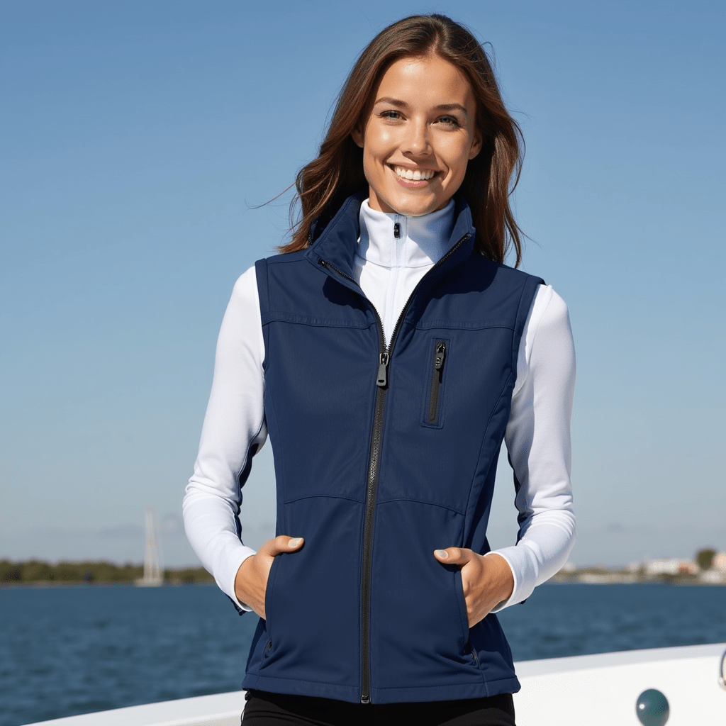 Ladies No Sleeve Softshell Jacket Kariban - Marina Yacht Wear