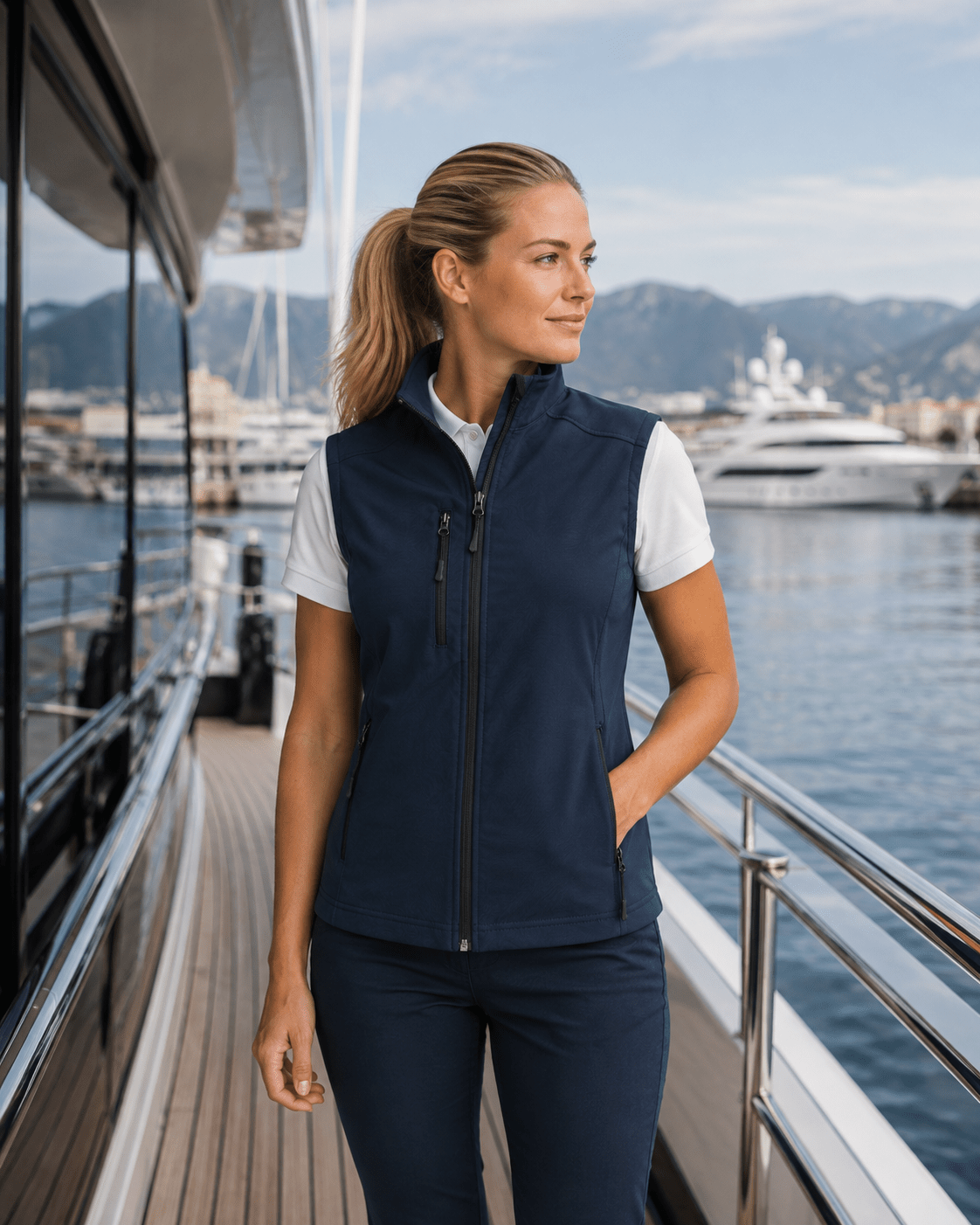 Ladies No Sleeve Softshell Jacket Kariban - Marina Yacht Wear