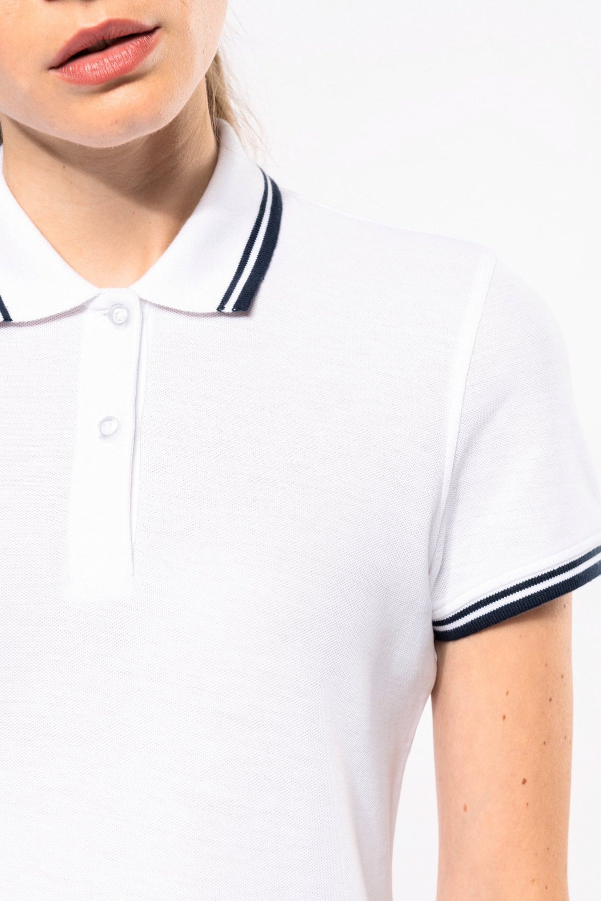 Ladies polo with contrasting piping - Marina Yacht Wear