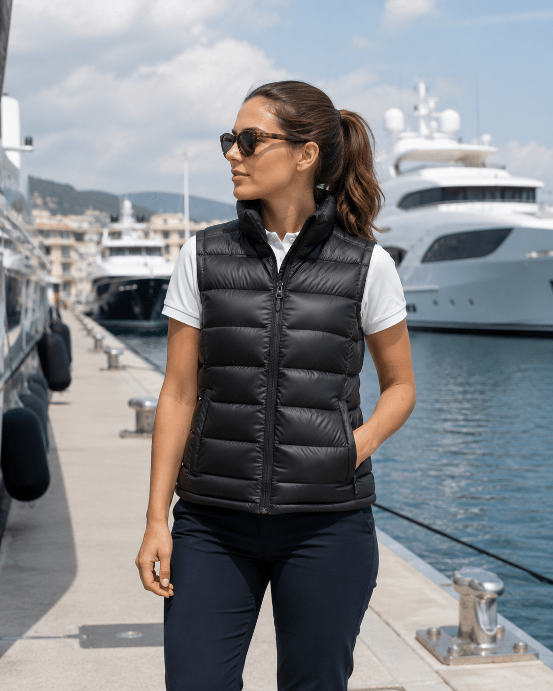Ladies Puffer Vest - Marina Yacht Wear