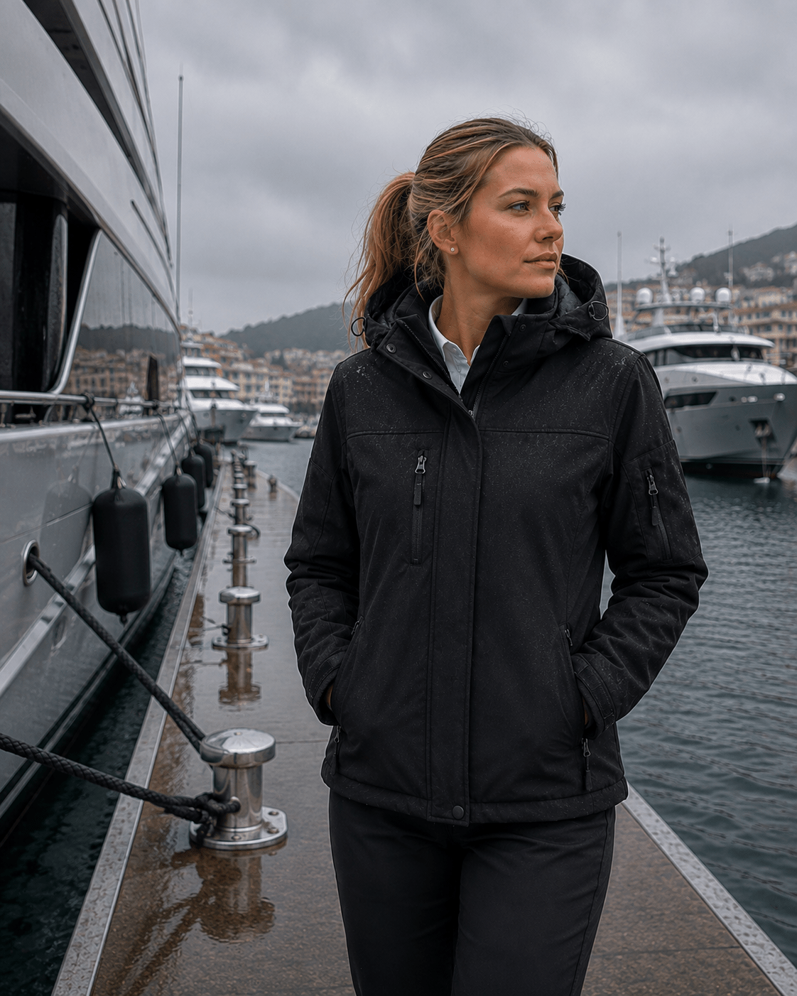 Ladies Softshell Hooded Jacket - Marina Yacht Wear