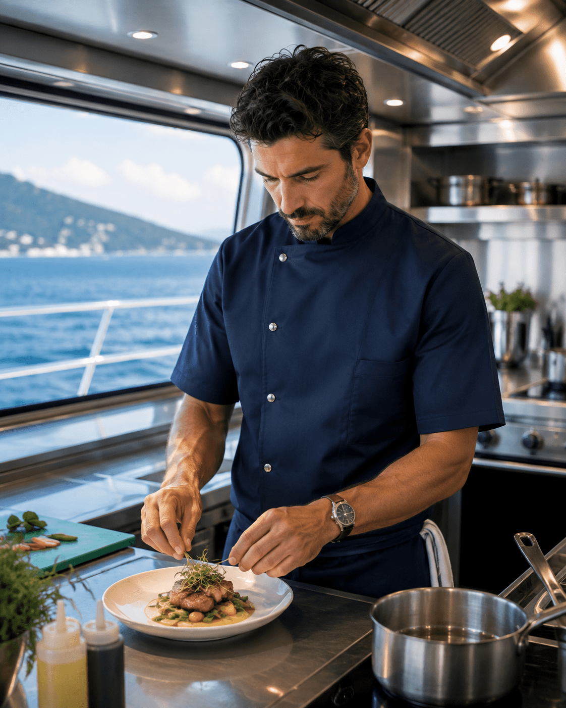 Men's Chef Jacket Gustav - Marina Yacht Wear