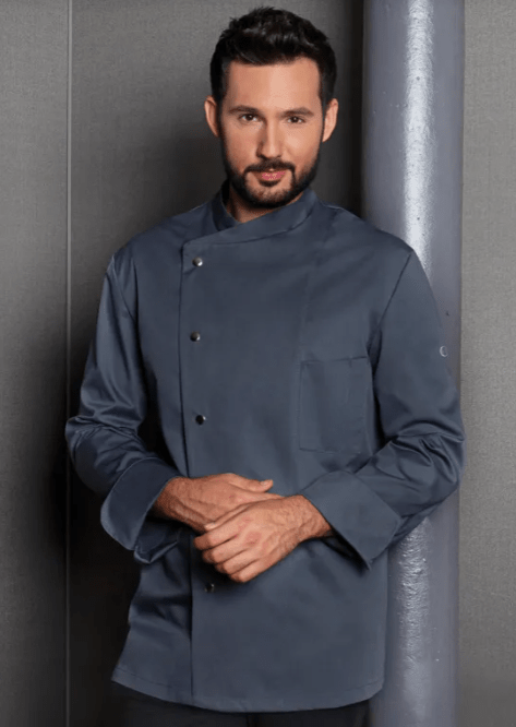 Men's Long Sleeve Chef Jacket Lars - Marina Yacht Wear