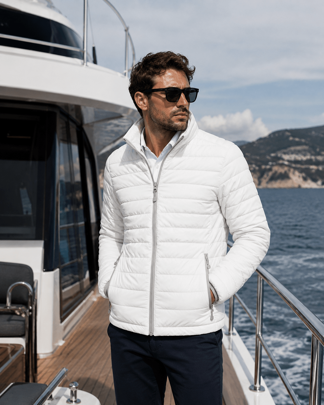 Men's Long Sleeve Puffer Vest - Marina Yacht Wear