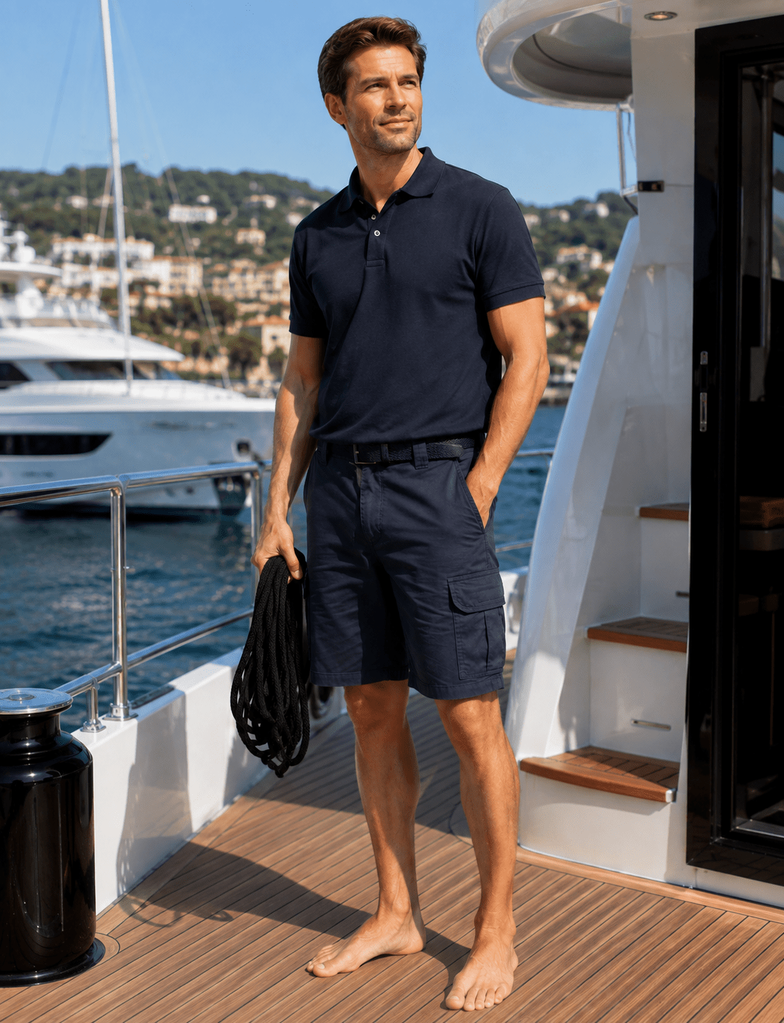 Men's Multi-Pocket Bermuda Kariban - Marina Yacht Wear