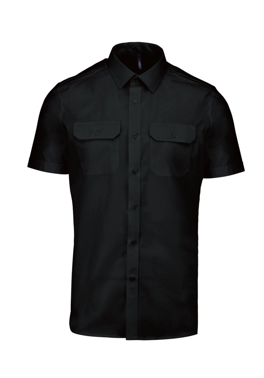 Men's Short Sleeve Dress shirt with tabs KARIBAN