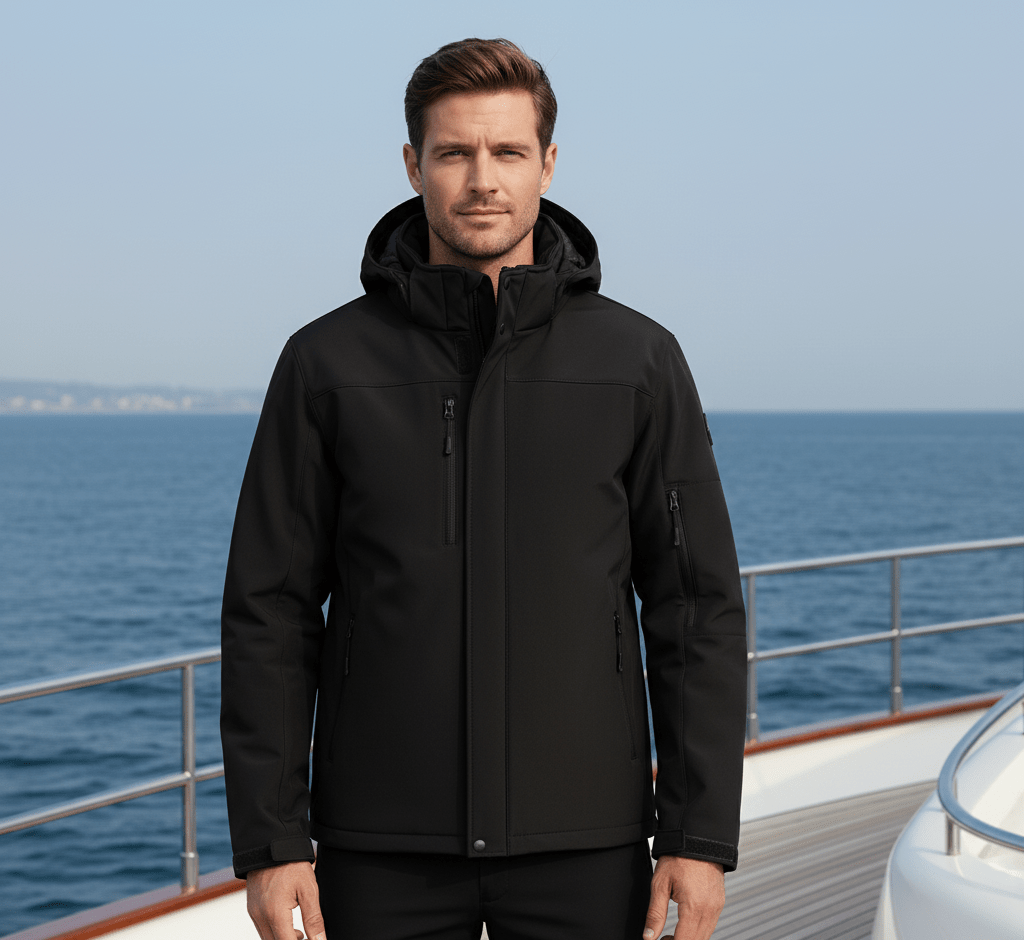 Men's Softshell Hooded Jacket - Marina Yacht Wear