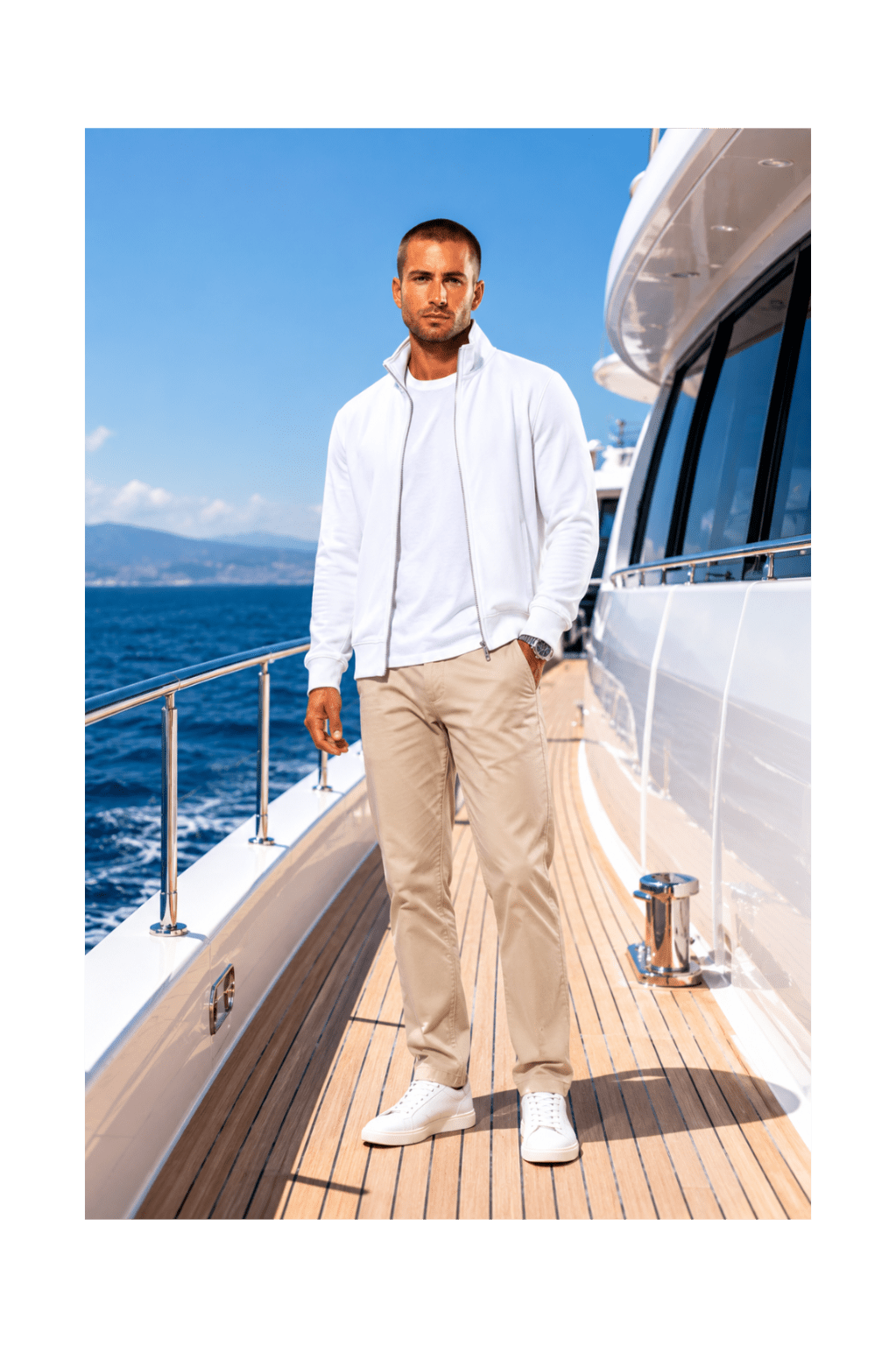 Men's Zipped Jacket - Marina Yacht Wear